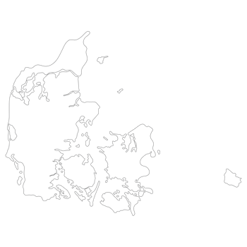Map of Denmark. Danish map in details png