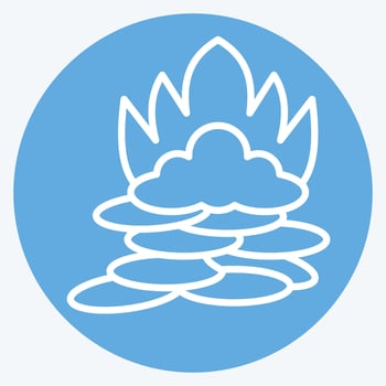 Icon Shirasu. related to Sushi symbol. blue eyes style. simple design editable. simple illustration vector