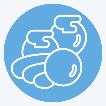 Icon Tako. related to Sushi symbol. blue eyes style. simple design editable. simple illustration vector
