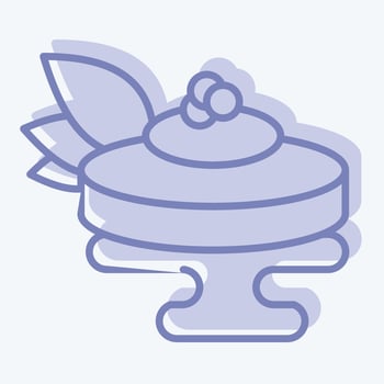 Icon Ankimo. related to Sushi symbol. two tone style. simple design editable. simple illustration vector