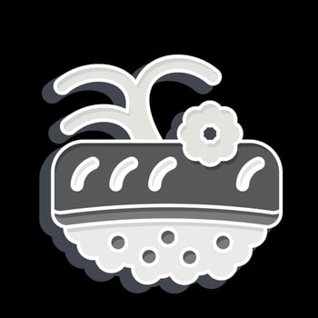 Icon Ike. related to Sushi symbol. glossy style. simple design editable. simple illustration vector
