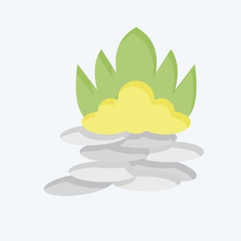 Icon Shirasu. related to Sushi symbol. flat style. simple design editable. simple illustration vector
