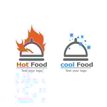 Menu title page logo template vector