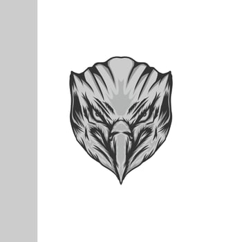 Eagle head logo vector illustration
