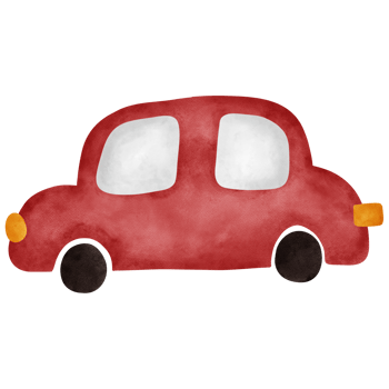 Christmas Car Decorative Watercolor Elements png