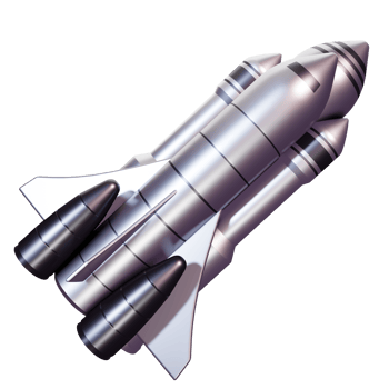 3D rendering plane Apollo png
