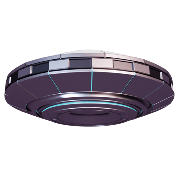 3D rendering UFO png