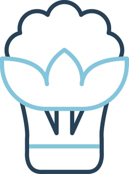 Cauliflower Vector Icon