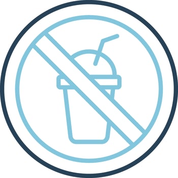 No Beverage Vector Icon