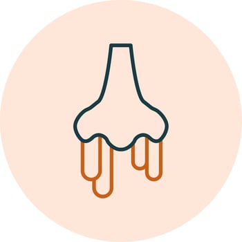 Runny Nose Vector Icon
