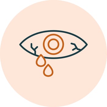 Watery Eye Vector Icon