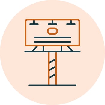 Billboard Vector Icon