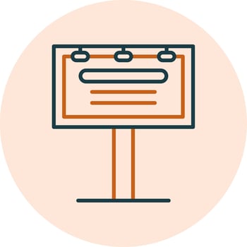 Billboard Vector Icon