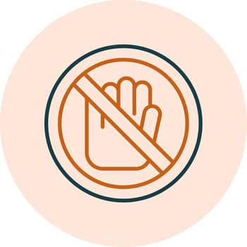 No Touch Vector Icon