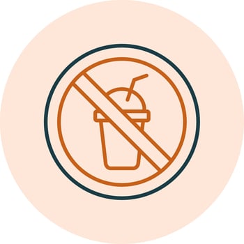 No Beverage Vector Icon
