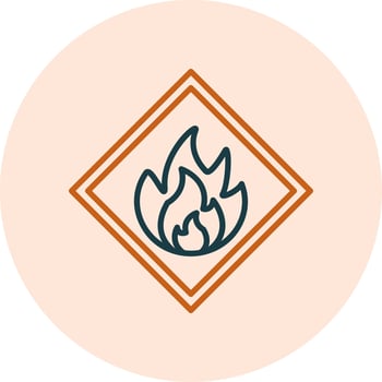 Flammable Vector Icon