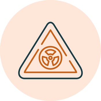 Radioactive Sign Vector Icon