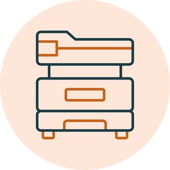 Multifunction Printer Vector Icon
