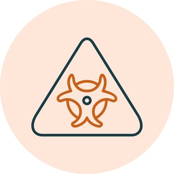 Biological Hazard Vector Icon