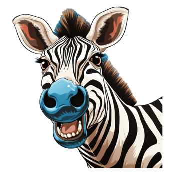 cute zebra . AI Generated png