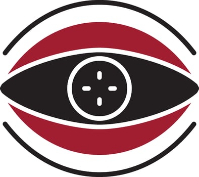 Bionic Contact Lens Vector Icon