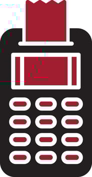 Pos Terminal Vector Icon