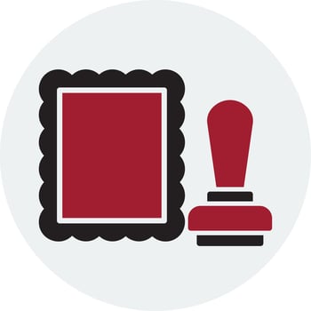 stamped Vector Icon