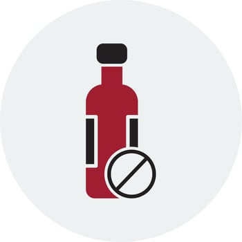 No Alcohol Vector Icon