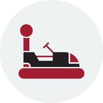 Bumper Car Vector Icon