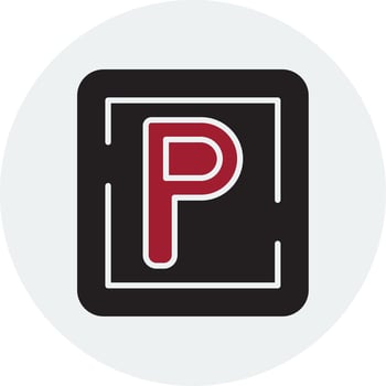 Parking Sign Vector Icon