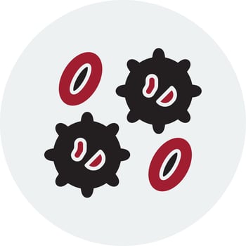 White Blood Cell  Vector Icon