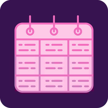 Timetable Vector Icon
