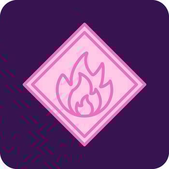 Flammable Vector Icon