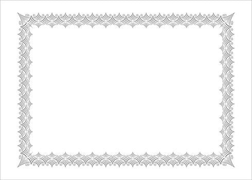 Vector luxury photo frame border design, certificate border or resume border frame
