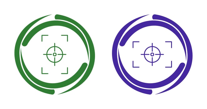 focus vertical and focus horizontal Icon vector