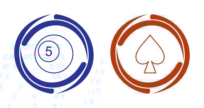 pool balls and spade  Icon vector