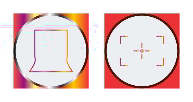 back stand and focus Icon vector