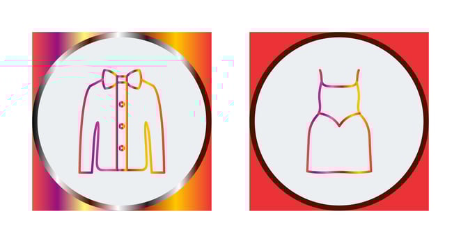 Shirt with Bow and Party Icon vector