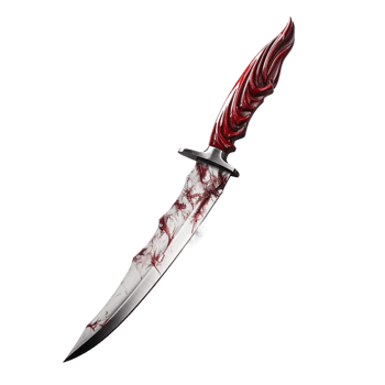 Knife isolated on a transparent background AI Generative png