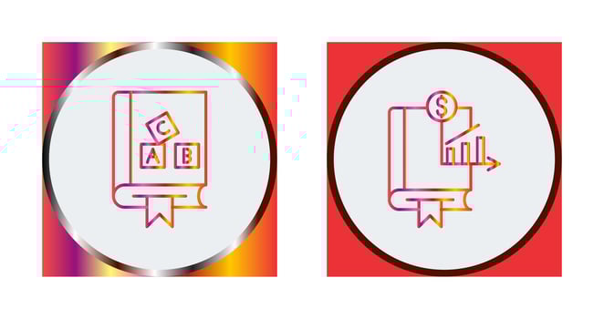 Business and Alphabet Icon vector
