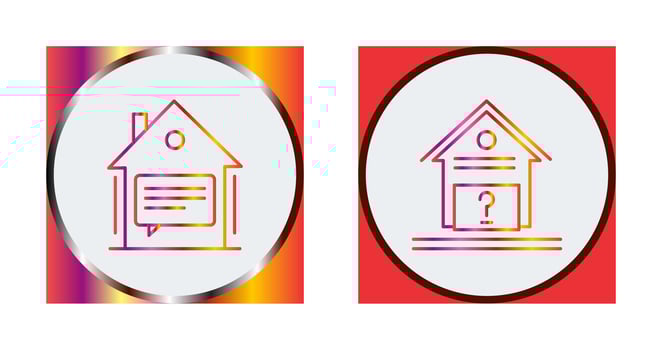 Message and Unknown Icon vector