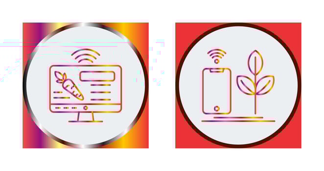 Information and Agriculture Icon vector