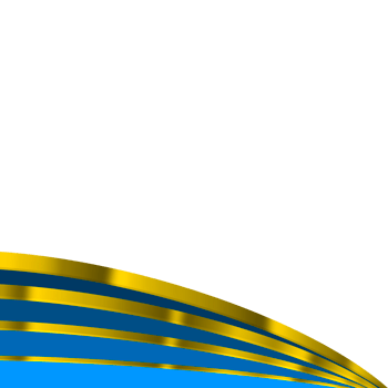 Gold blue border frame certificate. png