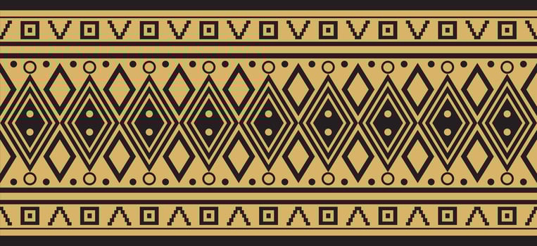 Vector golden seamless Indian patterns. National seamless ornaments, borders, frames. colored decorations of the peoples of South America, Maya, Inca, Aztecs. Print for fabric, paper, textile