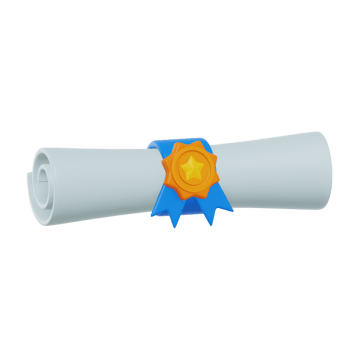 Certificate Roll 3D Icon png