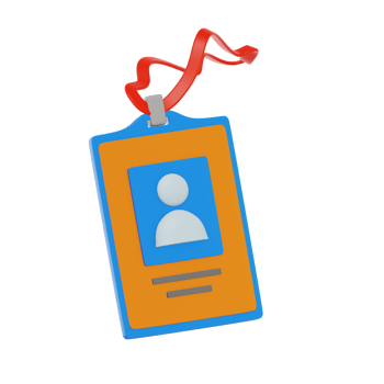 ID Card 3D Icon png