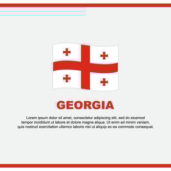 Georgia Flag Background Design Template. Georgia Independence Day Banner Social Media Post. Georgia Design vector