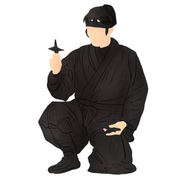 Ninja with weapon png