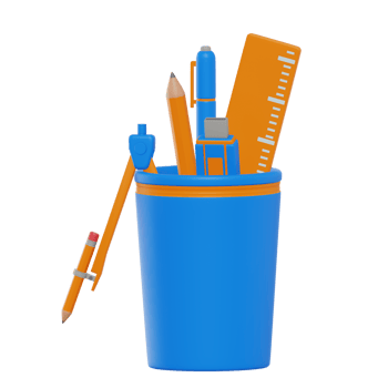Stationery School 3D Icon png