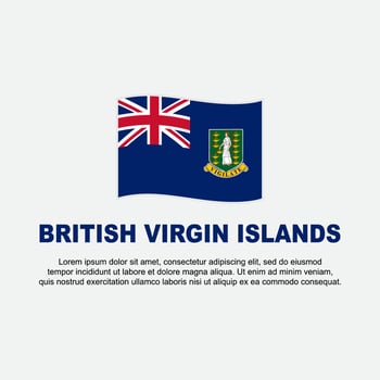British Virgin Islands Flag Background Design Template. British Virgin Islands Independence Day Banner Social Media Post. Background vector